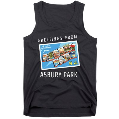 Asbury Park New Jersey Nj Travel Souvenir Gift Postcard Tank Top