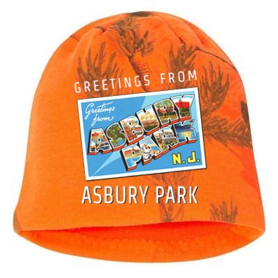 Asbury Park New Jersey Nj Travel Souvenir Gift Postcard Kati - Camo Knit Beanie