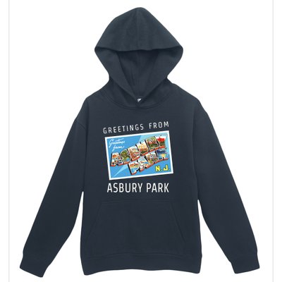 Asbury Park New Jersey Nj Travel Souvenir Gift Postcard Urban Pullover Hoodie