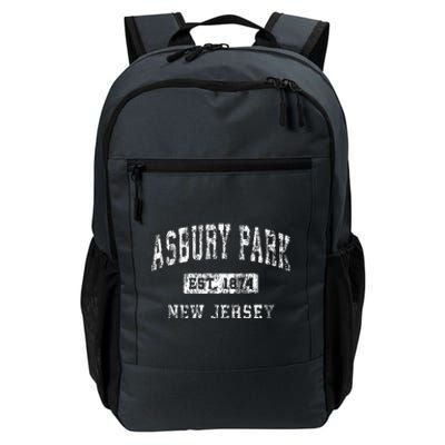 Asbury Park New Jersey Nj Vintage Established Sports Design Daily Commute Backpack