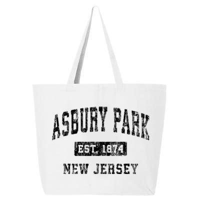 Asbury Park New Jersey Nj Vintage Established Sports Design 25L Jumbo Tote