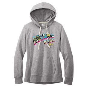 Asbury Park Nj Retro New Jersey Souvenir Women's Fleece Hoodie