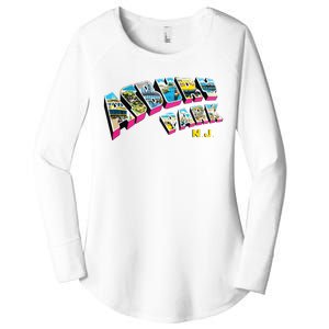 Asbury Park Nj Retro New Jersey Souvenir Women's Perfect Tri Tunic Long Sleeve Shirt