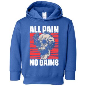 All Pain No Gains Fitness Gym Slogans For Bodybuilders Cute Gift Toddler Hoodie