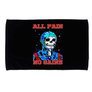 All Pain No Gains Fitness Weightlifting Bodybuilding Gym Great Gift Microfiber Hand Towel