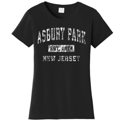 Asbury Park New Jersey Nj Vintage Established Sports Design Women's T-Shirt