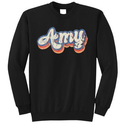 Amy Personalized Name Custom Lettering 70S Sweatshirt