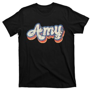 Amy Personalized Name Custom Lettering 70S T-Shirt