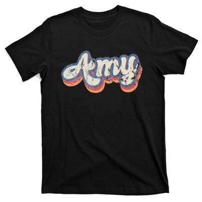 Amy Personalized Name Custom Lettering 70S T-Shirt