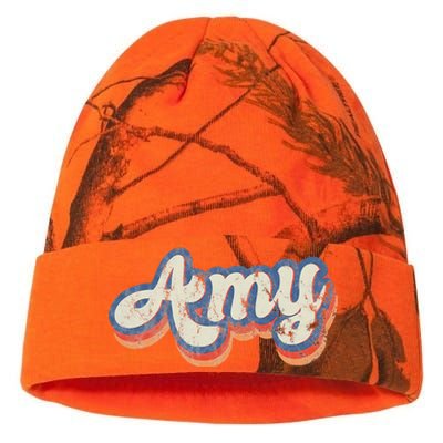 Amy Personalized Name Custom Lettering 70S Kati Licensed 12" Camo Beanie