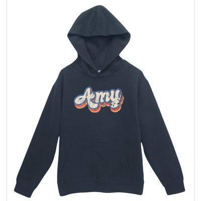 Amy Personalized Name Custom Lettering 70S Urban Pullover Hoodie