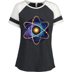 Atom Proton Neutron Physics Enza Ladies Jersey Colorblock Tee