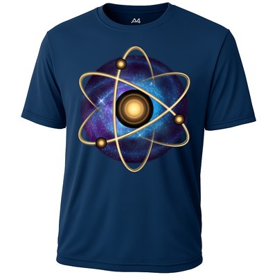 Atom Proton Neutron Physics Cooling Performance Crew T-Shirt
