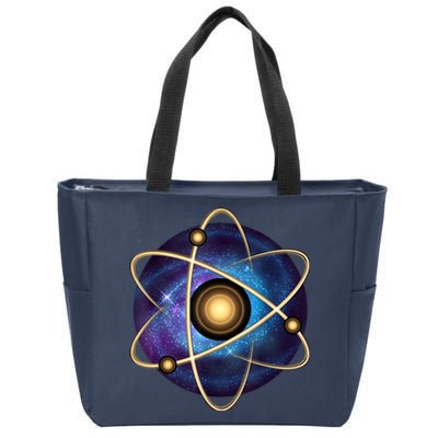 Atom Proton Neutron Physics Zip Tote Bag