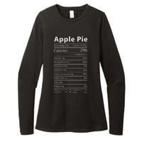 Apple Pie Nutrition Facts Label Costume Thanksgiving Womens CVC Long Sleeve Shirt