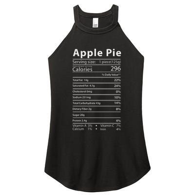 Apple Pie Nutrition Facts Label Costume Thanksgiving Women's Perfect Tri Rocker Tank