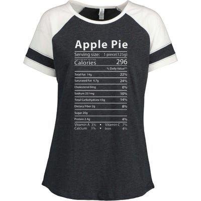 Apple Pie Nutrition Facts Label Costume Thanksgiving Enza Ladies Jersey Colorblock Tee