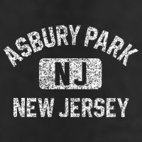 Asbury Park NJ New Jersey Gym Style Distressed White Print Hat