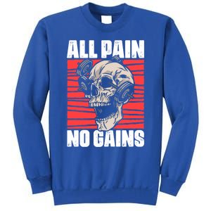 All Pain No Gains Fitness Gym Slogans For Bodybuilders Cute Gift Sweatshirt