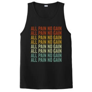 All Pain No Gain Training Powerlifting Gym Fitness Exercise Gift PosiCharge Competitor Tank