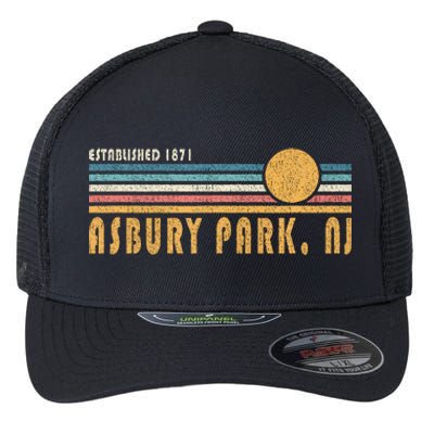 Asbury Park Nj Souvenir New Jersey Vacation Memorabilia Flexfit Unipanel Trucker Cap