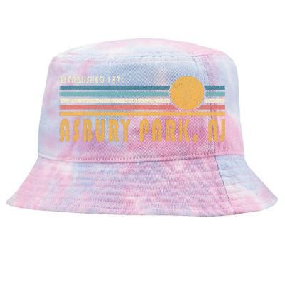 Asbury Park Nj Souvenir New Jersey Vacation Memorabilia Tie-Dyed Bucket Hat