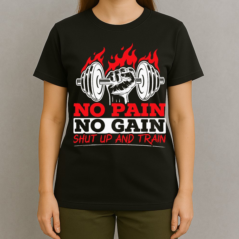 All Pain No Gains Gym Weightlifting Bodybuilding Fitness T-Shirt