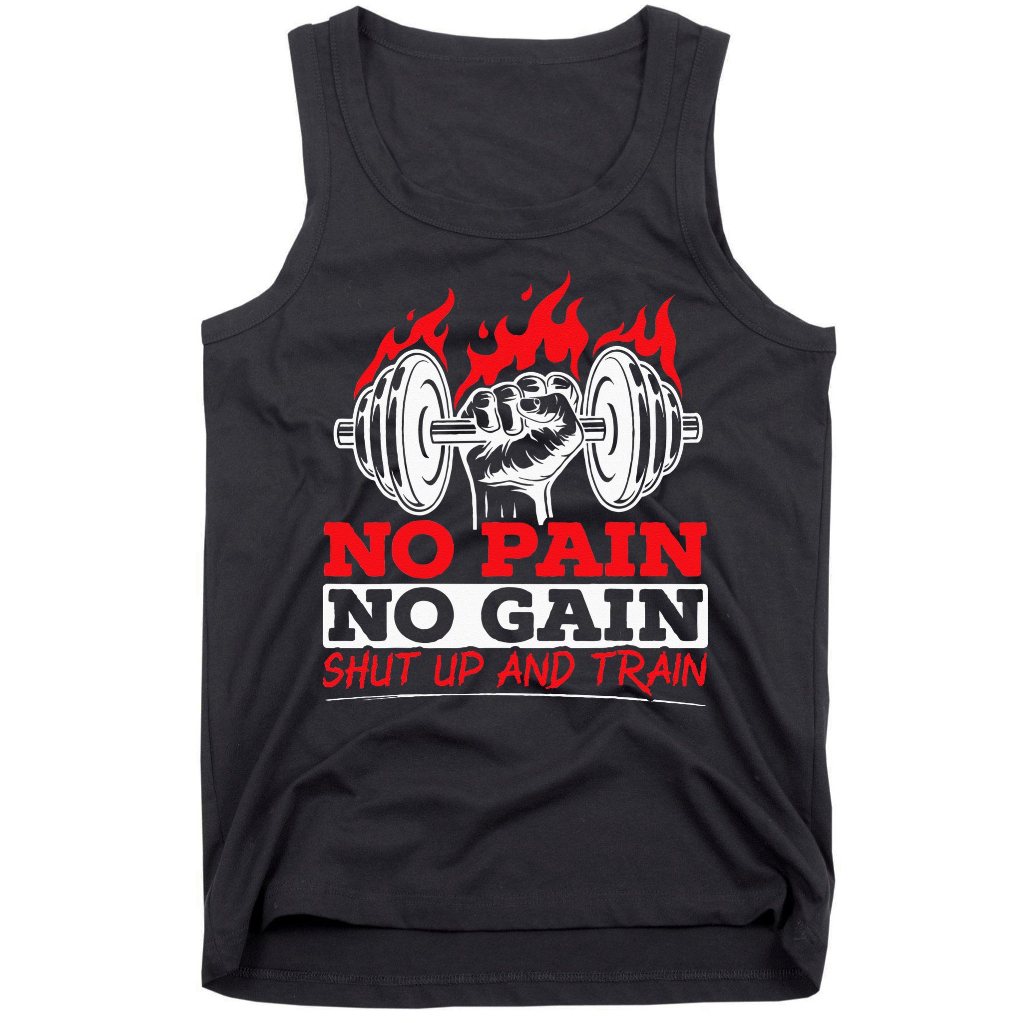 All Pain No Gains Gym Weightlifting Bodybuilding Fitness Tank Top