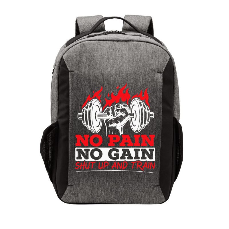 All Pain No Gains Gym Weightlifting Bodybuilding Fitness Vector Backpack