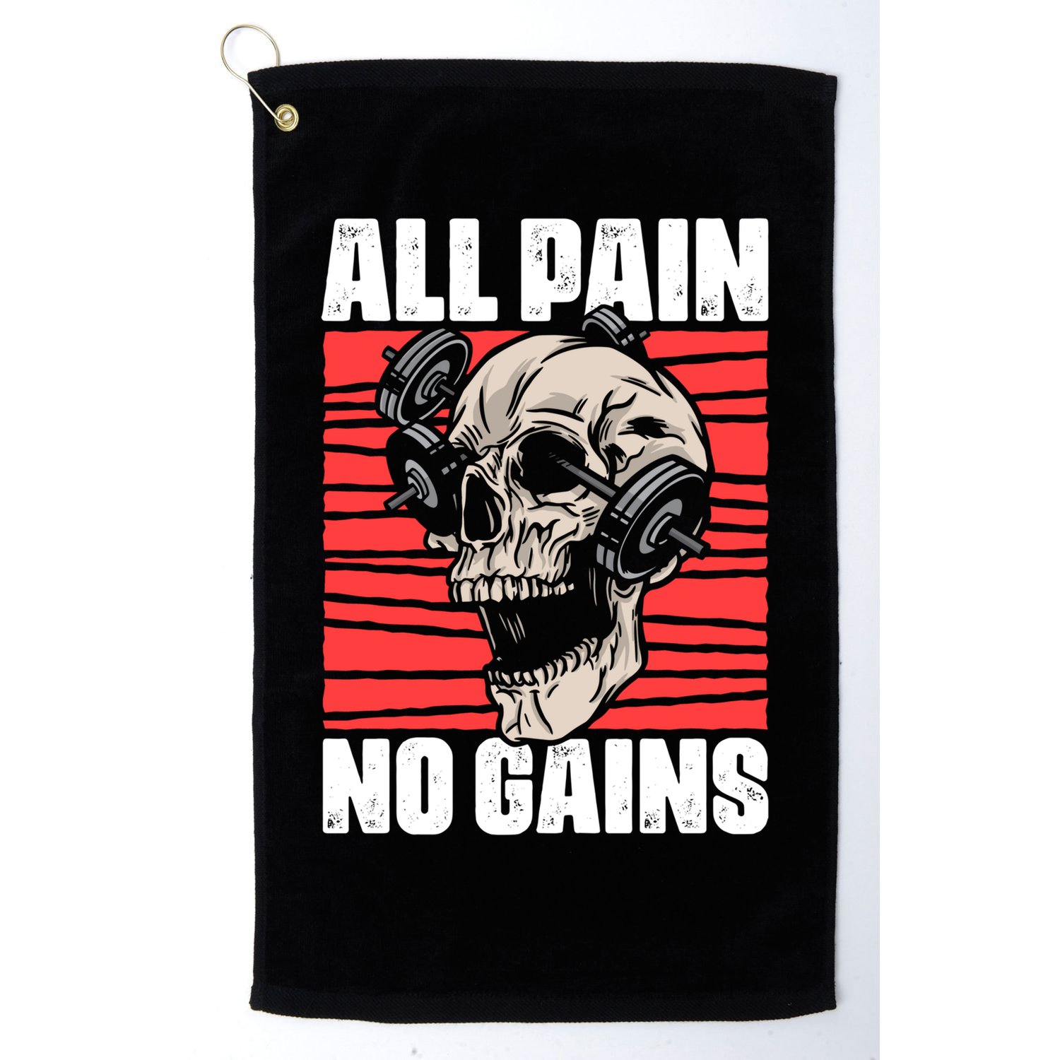 All Pain No Gains Fitness Gym Slogans For Bodybuilders Meaningful Gift Golf Towel