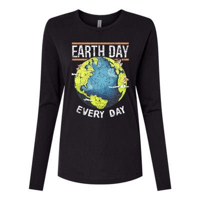 Animal Protection Nature World Global Peace Earth Day Womens Cotton Relaxed Long Sleeve T-Shirt