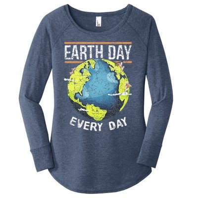 Animal Protection Nature World Global Peace Earth Day Women's Perfect Tri Tunic Long Sleeve Shirt