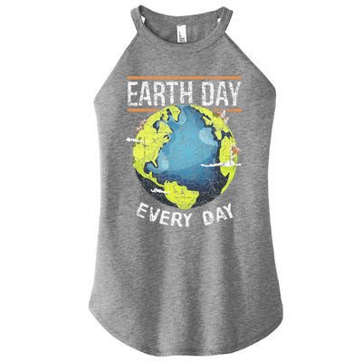 Animal Protection Nature World Global Peace Earth Day Women's Perfect Tri Rocker Tank