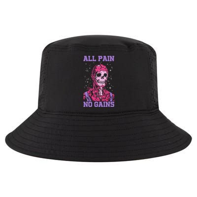 All Pain No Gains Gift Cool Comfort Performance Bucket Hat