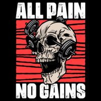 All Pain No Gains Fitness Gym Slogans For Bodybuilders Gift Cooling Performance Crew T-Shirt