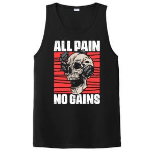 All Pain No Gains Fitness Gym Slogans For Bodybuilders Gift PosiCharge Competitor Tank