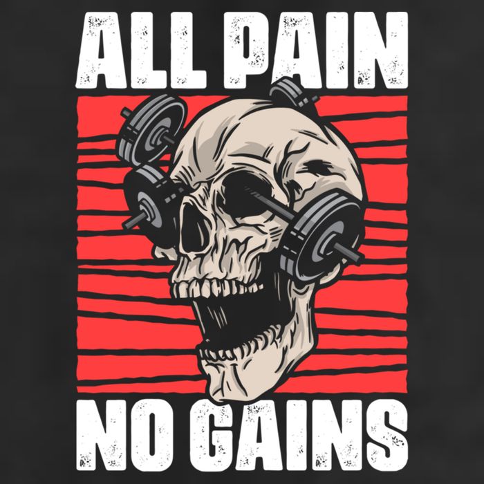 All Pain No Gains Fitness Gym Slogans For Bodybuilders Gift Hat