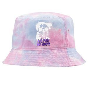 All Pain No Gains Weightlifting Powerlifting Skull Gift Tie-Dyed Bucket Hat