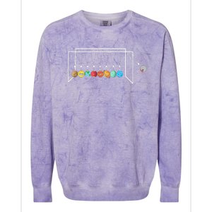 Astrophysicist Planets Newton´S Cradle Colorblast Crewneck Sweatshirt