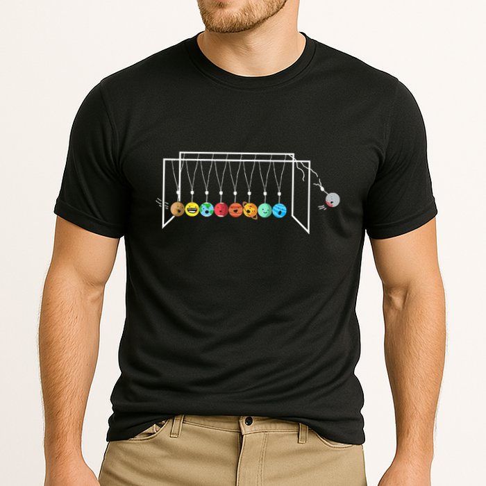 Astrophysicist Planets Newton´S Cradle Cooling Performance Crew T-Shirt