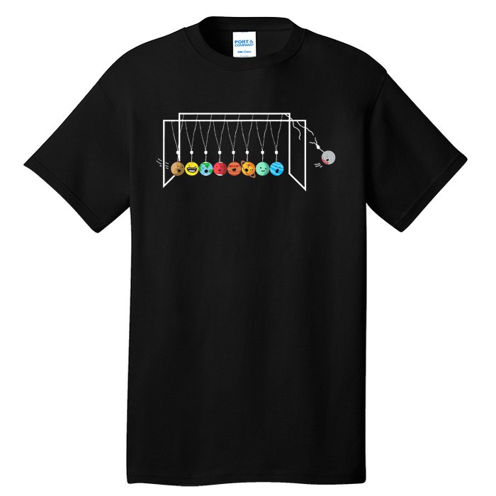 Astrophysicist Planets Newton´S Cradle Tall T-Shirt