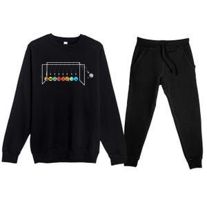 Astrophysicist Planets Newton´S Cradle Premium Crewneck Sweatsuit Set