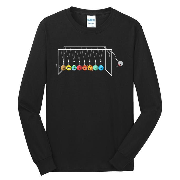 Astrophysicist Planets Newton´S Cradle Tall Long Sleeve T-Shirt