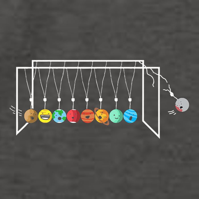 Astrophysicist Planets Newton´S Cradle Vector Backpack