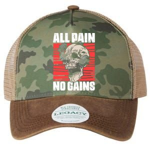 All Pain No Gains Fitness Gym Slogans For Bodybuilders Cute Gift Legacy Tie Dye Trucker Hat