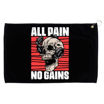 All Pain No Gains Fitness Gym Slogans For Bodybuilders Cute Gift Grommeted Golf Towel