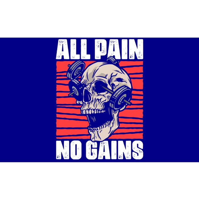 All Pain No Gains Fitness Gym Slogans For Bodybuilders Cute Gift Bumper Sticker