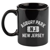 Asbury Park Nj New Jersey Gym Style 11oz C Handle Ceramic Mug