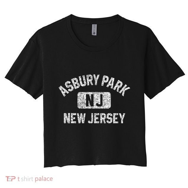 Asbury Park Nj New Jersey Gym Style Crop Top