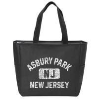 Asbury Park Nj New Jersey Gym Style Zip Tote Bag